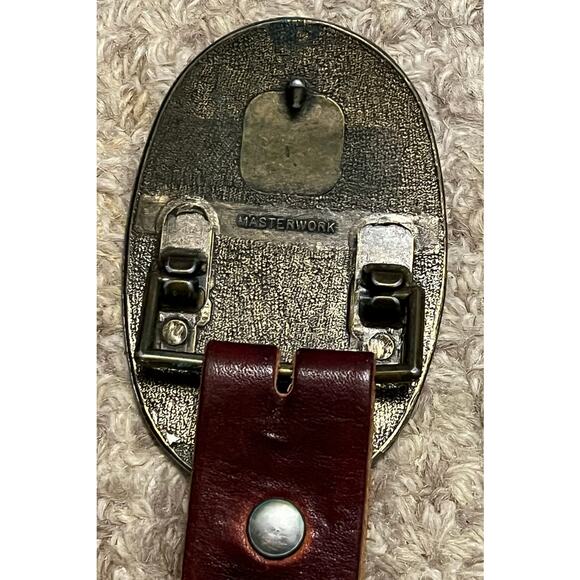 VTG Tooled Leather Belt Masterwork \